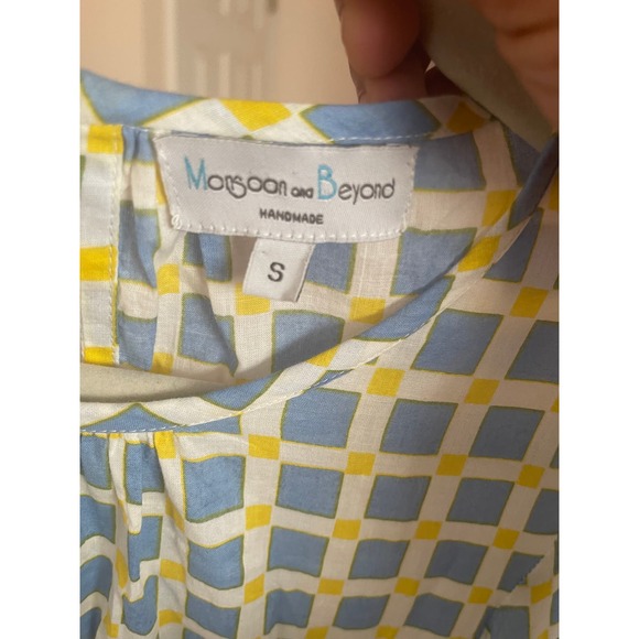 Monsoon and Beyond Lexi Midi Dress In Fontainhos Blue Size S - Picture 7 of 9